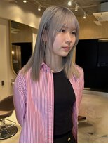 ソラス 緑地公園店(SOLAS)&nbsp;アッシュグレー/ミディアムヘア/グレージュ