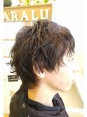 クセ毛風ヘア