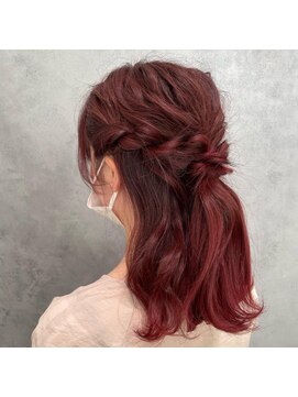 フォルテ 島田店 ハーフアップスタイル