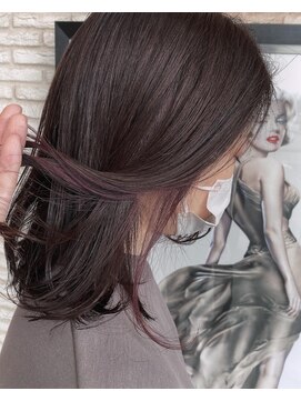 エル(L) イヤリングカラー【パープルガーネット】