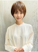 前下がり/絶壁解消/ひし形/大人ショートボブ/30代/40代★猪狩★