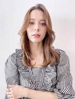 アイティーバイアルバム 藤沢店(IT by ALBUM)&nbsp;ブラウン艶ロング_グレージュカラーボブウルフ_38906