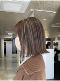 外ハネ×ハイライト(^^)