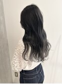 YOKE 大人かわいい透明感ブルーグレージュアッシュ艶髪ブリーチ