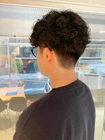 アイディール 心斎橋店(:ideal) しっかりリッジのあるパーマで雰囲気のあるスタイルに