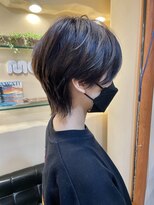 ラウンジ モリオ イケブクロ(Lounge MORIO Ikebukuro)&nbsp;メンズライクなショートウルフ/前髪ありショートウルフ◯