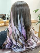 ランプ(Lamp)&nbsp;ユニコーンカラー/インナーカラー ビフォアー＆アフター