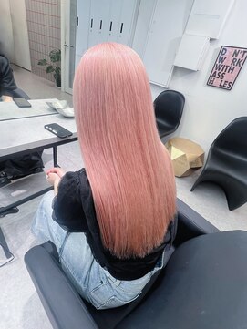 ペレ 渋谷(PELE) 切りっぱなしボブ/エアリーロング/美髪/ピンクブラウン/渋谷