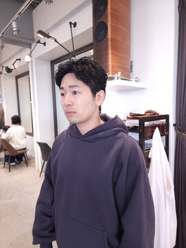 ブロック ジャポン(bloc japon) ニュアンスパーマ前下がりスタイル