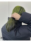 アンブレラカラーライムデザイン10代20代ミディアム