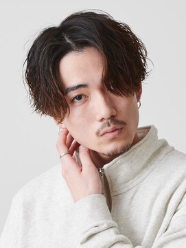 エルマーク 枚方(L-MARK) センターパート波巻きパーマスパイラルパーマツイストスパイラル