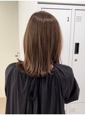 レイヤースタイル/外はね/大人ベージュ