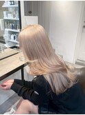 13524ニュアンスカラーホワイトアッシュ韓国ホワイトブロンド