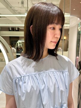 メゾンマイル 恵比寿(maison mile) オリーブブラウン/透明感カラー/明るめブラウン/ボブ/恵比寿駅