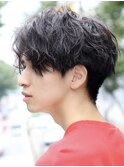 ツイストスパイラルパーマ波巻きパーマシャドウパーマメンズ