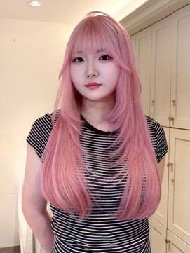 ベレーザ 渋谷(BELEZA) 15233ブリーチ&ダブルカラーベビーピンクホワイトピンク