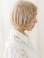 カバーヘア ブリス 北浦和(COVER HAIR bliss)&nbsp;透明感ハイトーンカラーワンレンショートボブZ北浦和20代30代