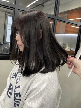 ニコ トウキョウ 渋谷(nico TOKYO) ダブルカラーチェリーレッドピンクブラウン韓国レイヤーロング