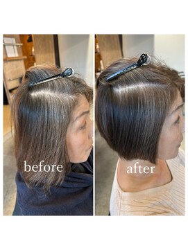 シエル(Ciel by Natural) 30代/40代/50代/60代/白髪ぼかし/ハイライト/ショート/宇都宮