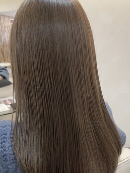 ヘアー カーム 武蔵小杉店(HAIR CALM)の写真/髪質改善ストレートで癖や広がりを抑え、髪の指通りをスムーズに☆<トステア成分配合トリートメント導入>
