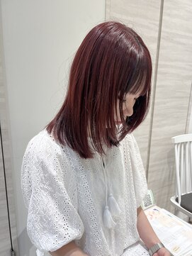エフ ヘアーアンドリラクゼーション(F. hair & relaxation) red×layer レイヤーカット