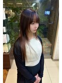 ブリーチ無しセクションカラー&ロングレイヤー
