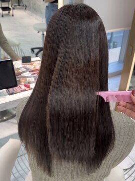 ロンドルピナス 小倉(Lond Lupinus) 黒髪カタログ/オリーブグレー/ココアベージュ/小顔に見せるヘア