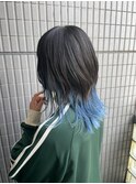 ウルフレイヤー/レイヤーカット/ブルーカラー