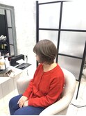 白髪ぼかし/白髪改善カラー/ショート/透明感カラー/脱白髪染め