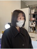 切りっぱなしボブ