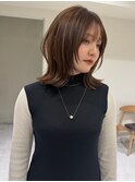 ハイライト白髪染め白髪ぼかしショートボブレイヤー40代横浜関内