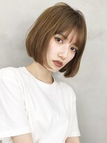 アイティー バイ アルバム 中野店(IT by ALBUM) アプリコットオレンジ似合わせカットマロンベージュ_6165