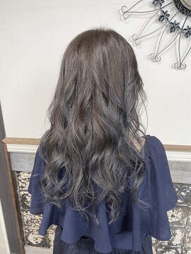 コンテナ ヘアーアンドリラックス(CONTENA Hair&Relax) バレイヤージュ×ブルーバイオレット