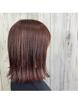 アンダーバーホワイト 南海難波店(_WHITE)&nbsp;【＿white+】ピンクベージュ×大人ロングスタイル