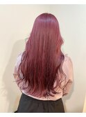 ラズベリーピンク　ヘアカラー　池袋
