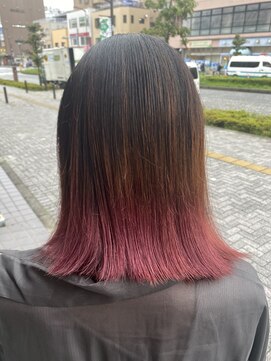 アース 町田店(HAIR & MAKE EARTH) ピンクグラデーションカラー