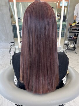 ロンドルーチェ 心斎橋(Lond luce) ダークアッシュ/ミディアムレイヤーカット［髪質改善/縮毛矯正］