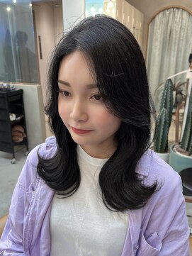 ロンドアジュール 横浜(Lond azur) 前髪なし！韓国顔周りレイヤー