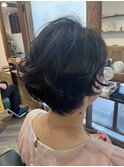 大人ハイライト/シークレットハイライト/抜け感ベージュショート