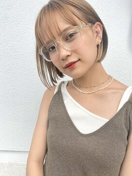 ロンド 表参道店(Lond) ぱつっとボブとインナーカラー