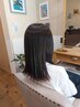 デザインカット+透明感イルミナカラー全体