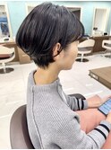 黒髪でも大人かわいいショートボブ