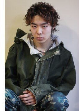 ブークル(boucle) メンズショートアップバングパーマ ショートウルフ