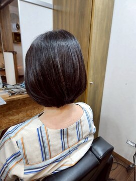 ソレイユ フィス店(Soleil) ナチュラルボブ髪質改善白髪染めハイライト30代40代50代東久留米