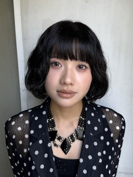 アルテヘアー(arte HAIR) 【arte HAIR】ボブパーマ/大きめパーマ/黒髪ヘア