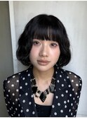 【arte HAIR】ボブパーマ/大きめパーマ/黒髪ヘア