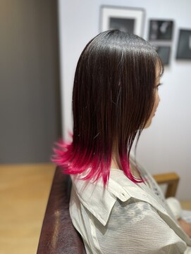 セーアーペー(Se.a.pe) カット/毛先アクセントカラー/ピンク