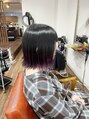 ヘアメイク アンフィ(amphi) 《チェリーヴァイオレット》シンプルスタイルのワンポイントに