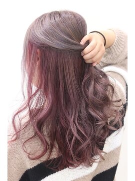 オズ 郡山駅前店(OZ) 大人可愛いベージュレイヤーピンク