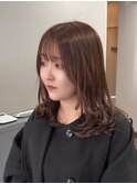 ミディアムレイヤー/まろやかブラウン/20代30代40代/ワンカール